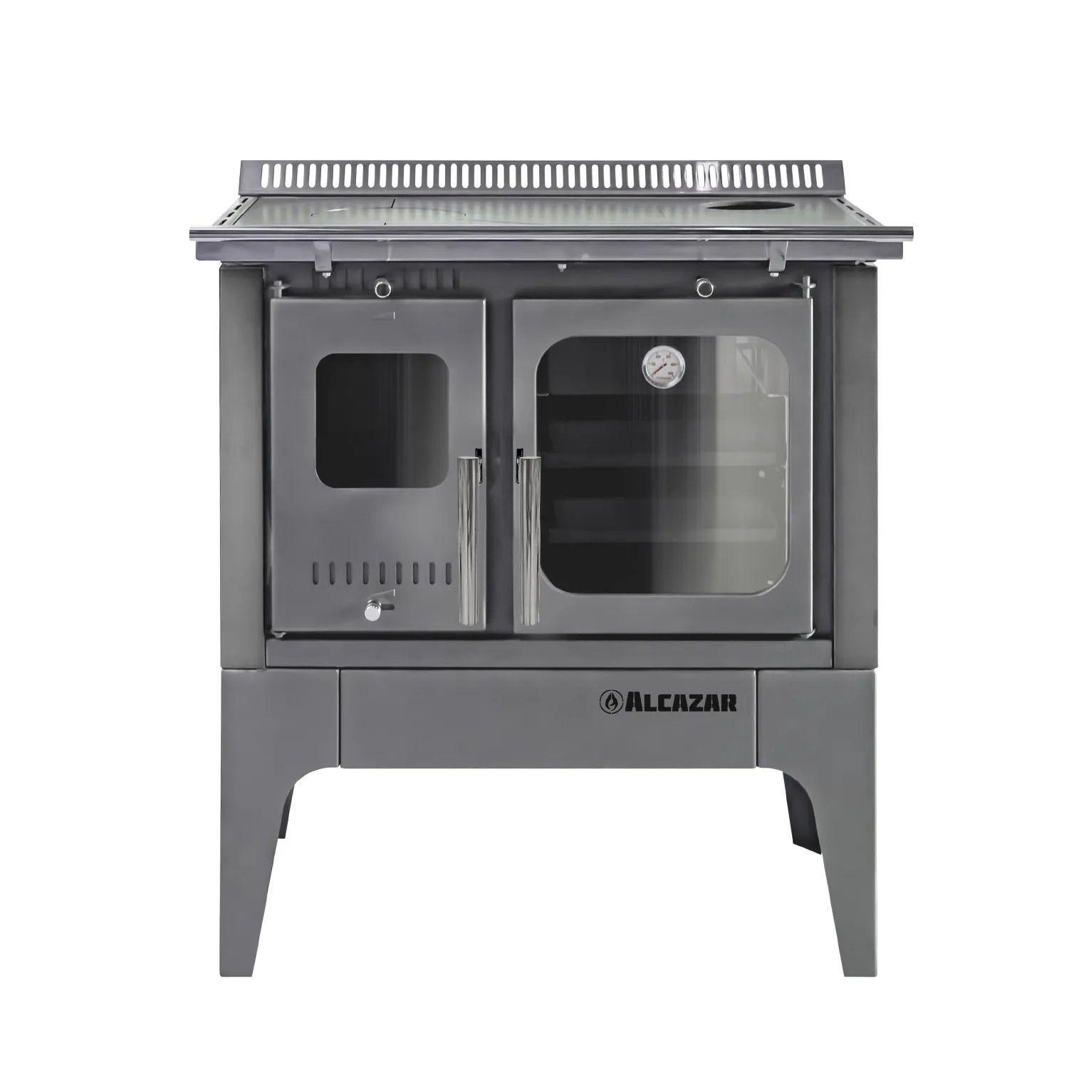Cocina a Leña Alcazar Europea S800 Gris-7
