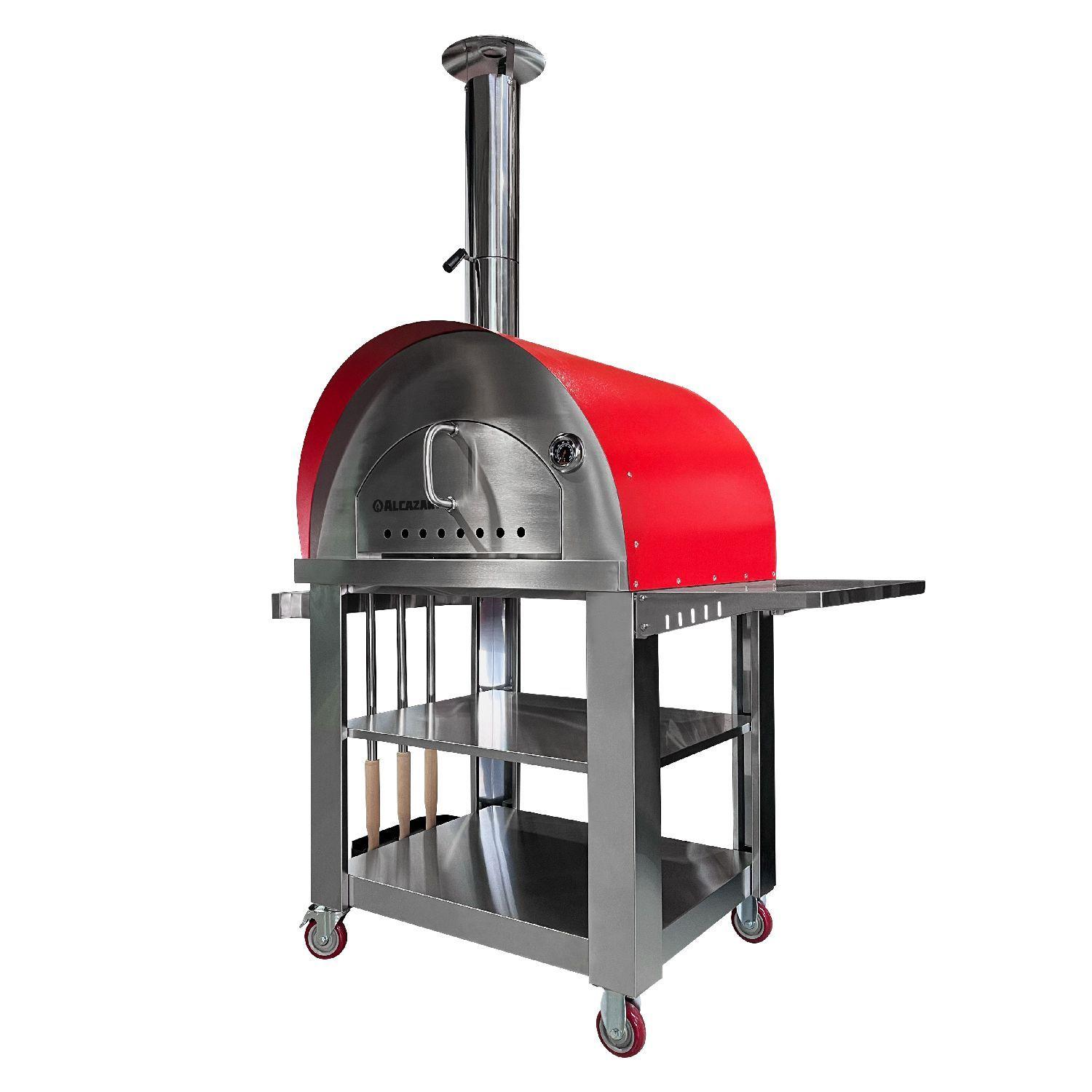 Horno pizzero Nápoles Rojo-2