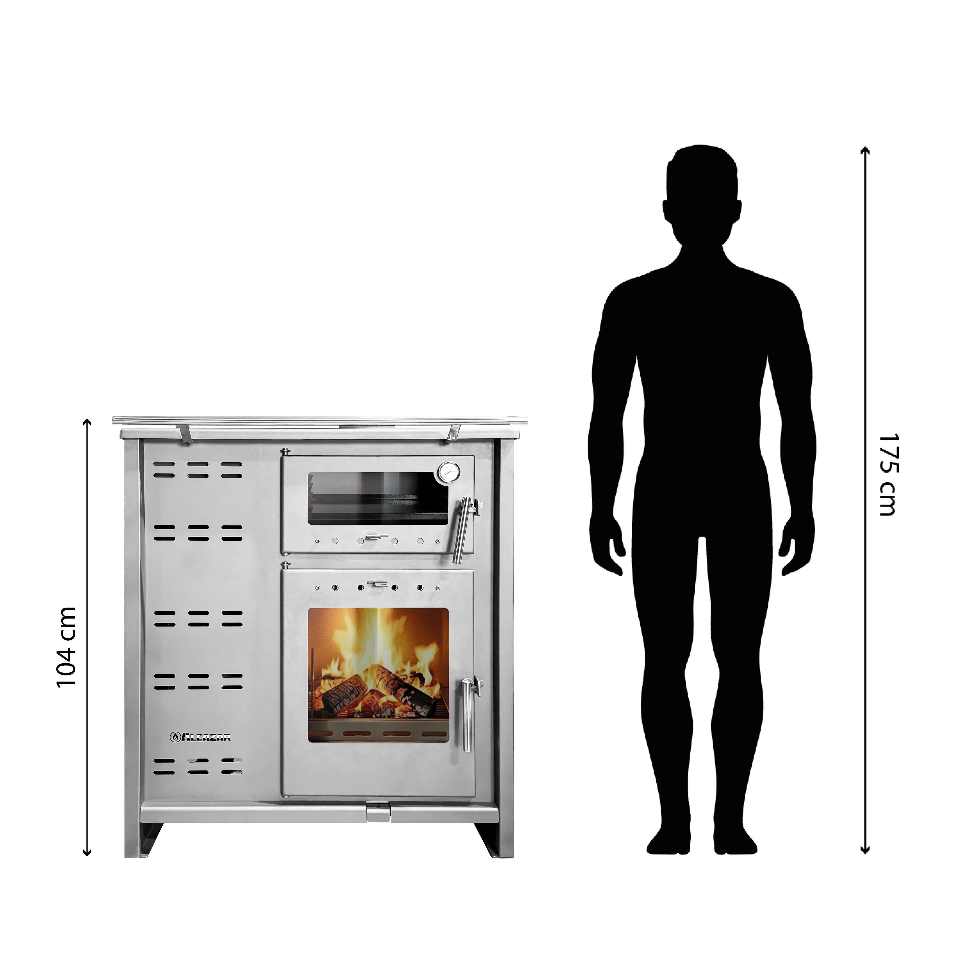 Cocina Policombustible Pellet o LeÑa Puyehue XL-8