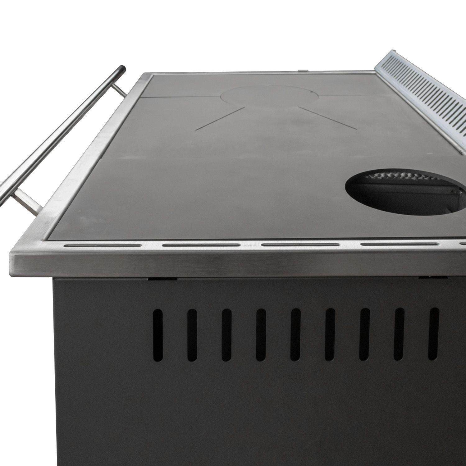 Cocina a Leña Alcazar Europea M80 Gris-5