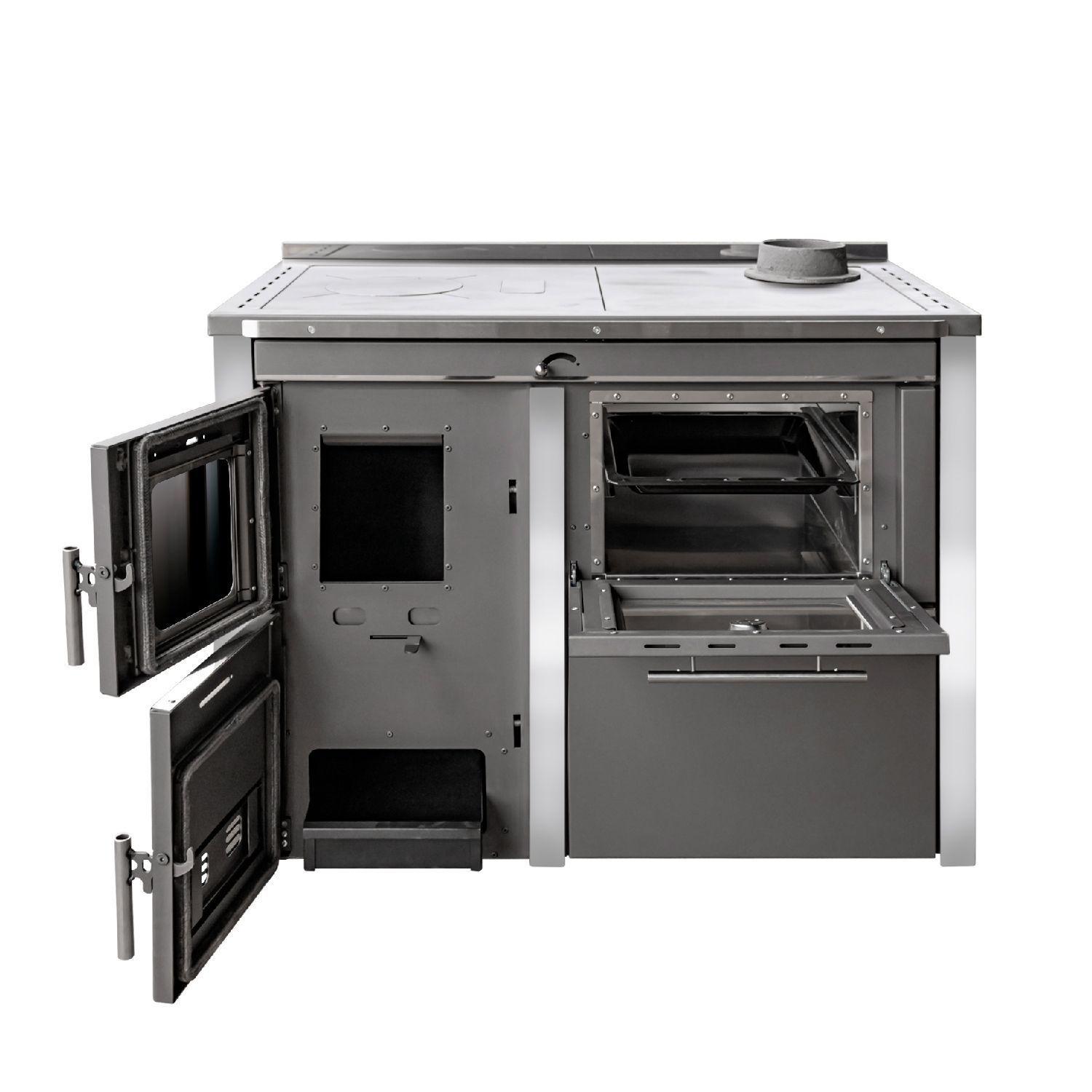 Cocina Leña Hidro Smart Gris-2