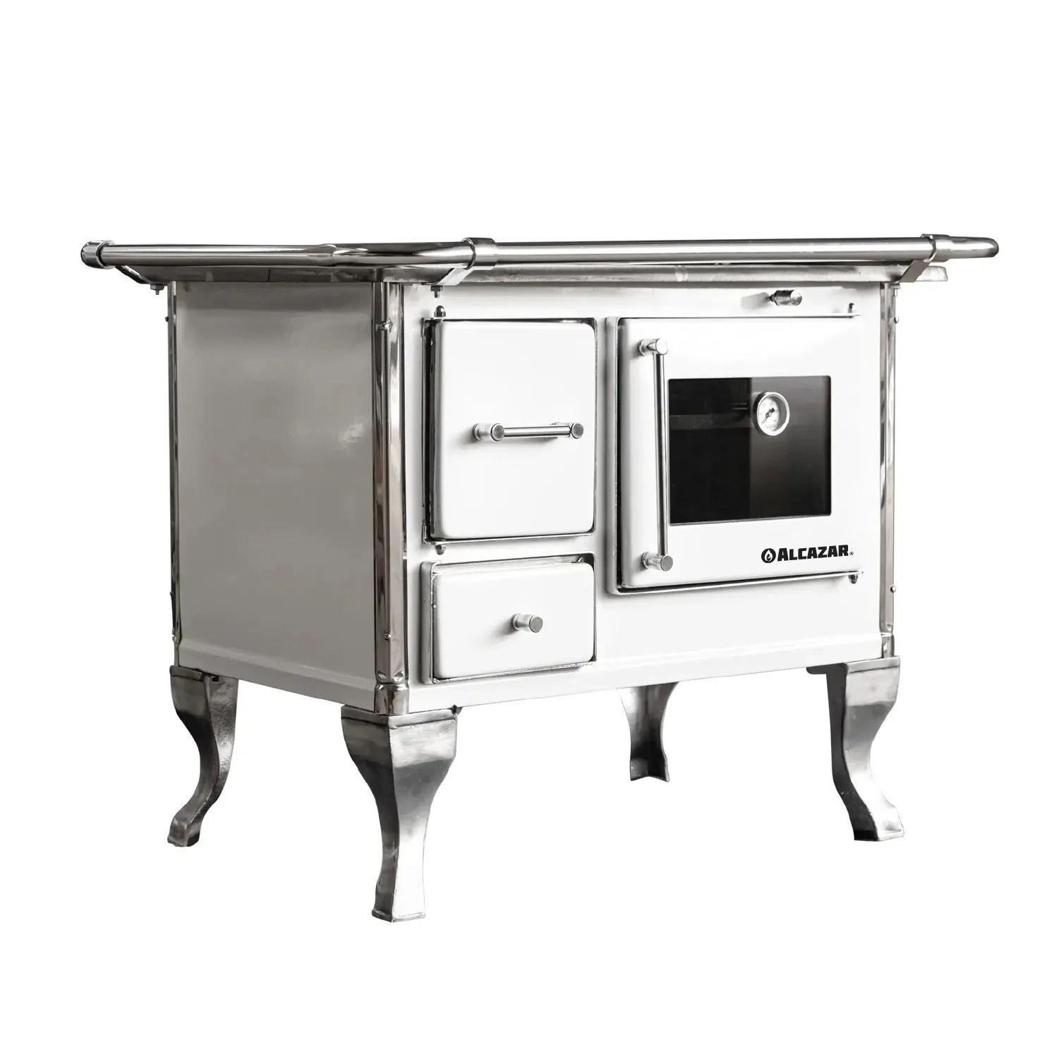 Cocina a Leña Villarica 80 Blanca -2