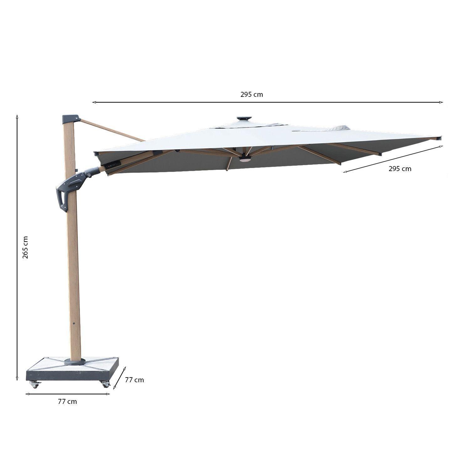 Parasol Alcázar Gris 3*3 -2