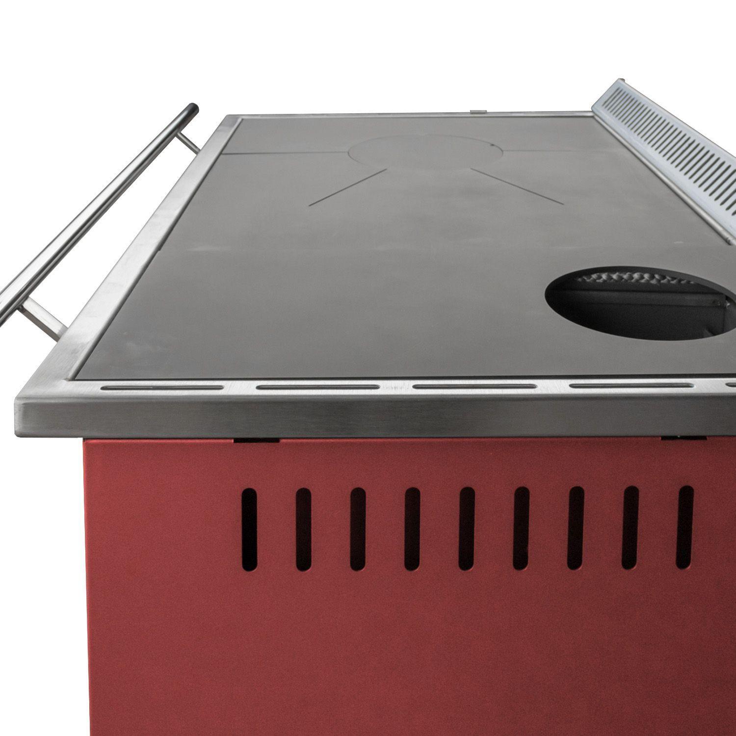 Cocina a Leña Alcazar Europea M90 Burdeo-6