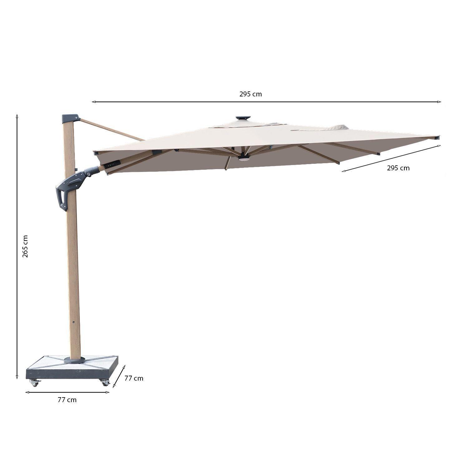 Parasol Alcázar Beige 3x3-3