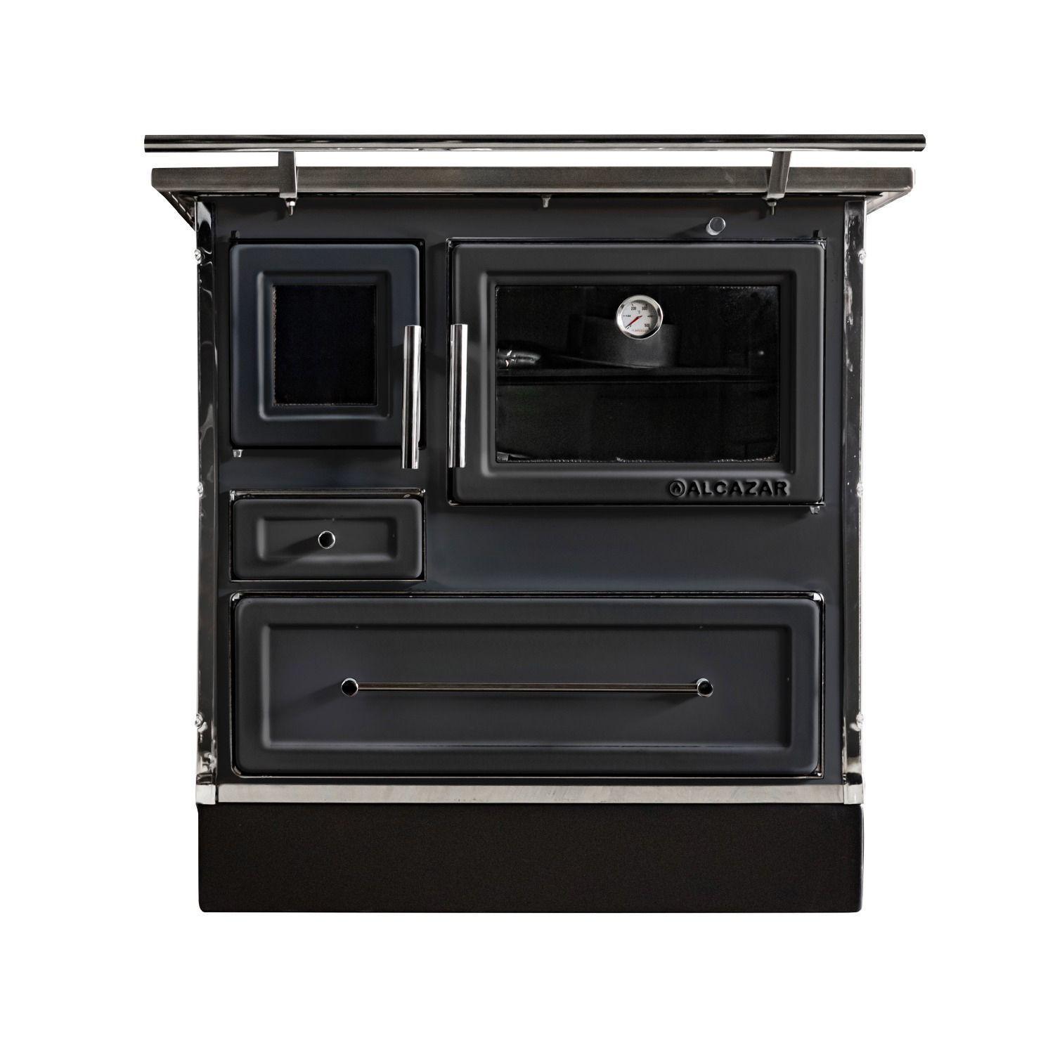 Cocina a Leña Alcazar Calbuco MZ 80 Negra-1