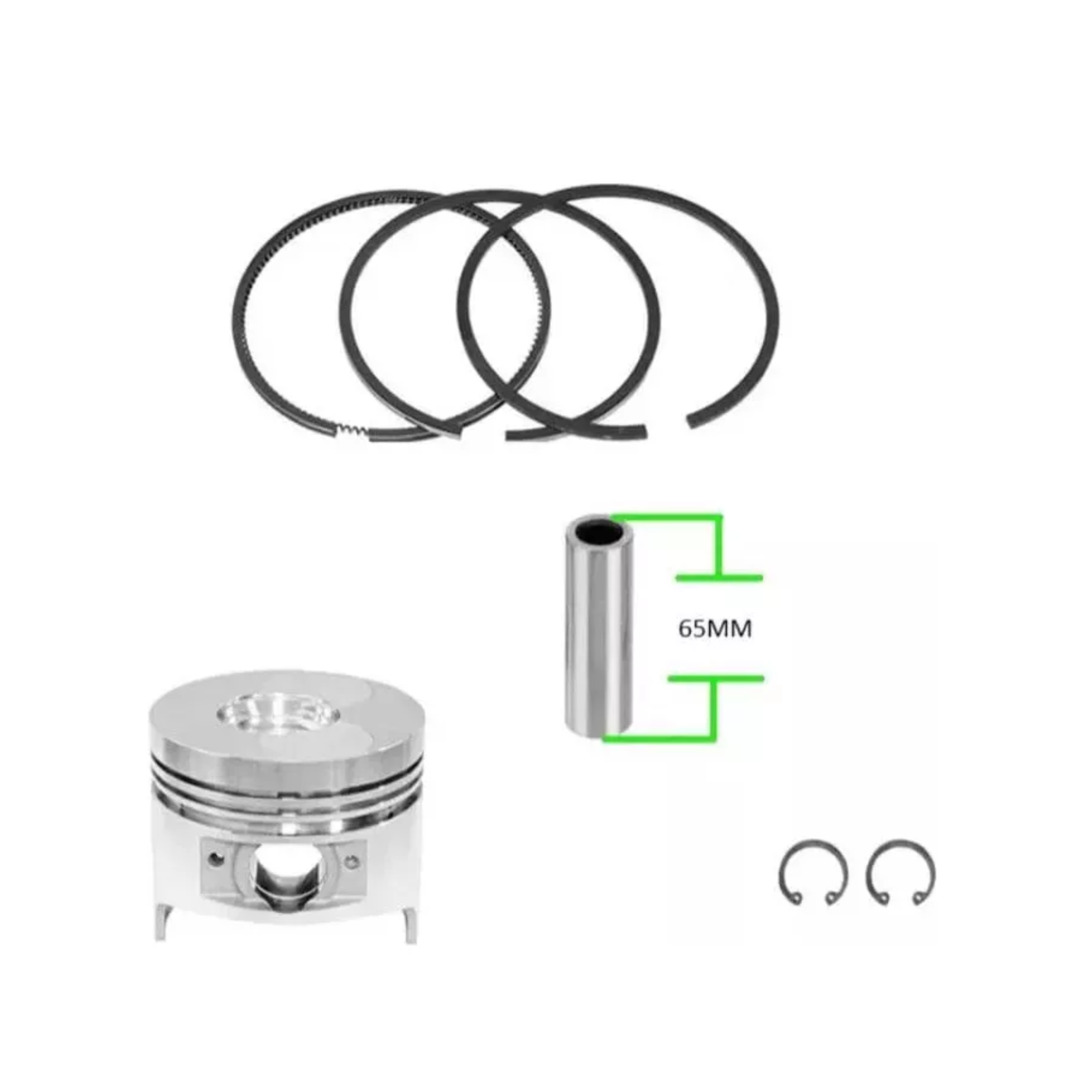Kit Pistón Y Anillos Para Motor 186f-2