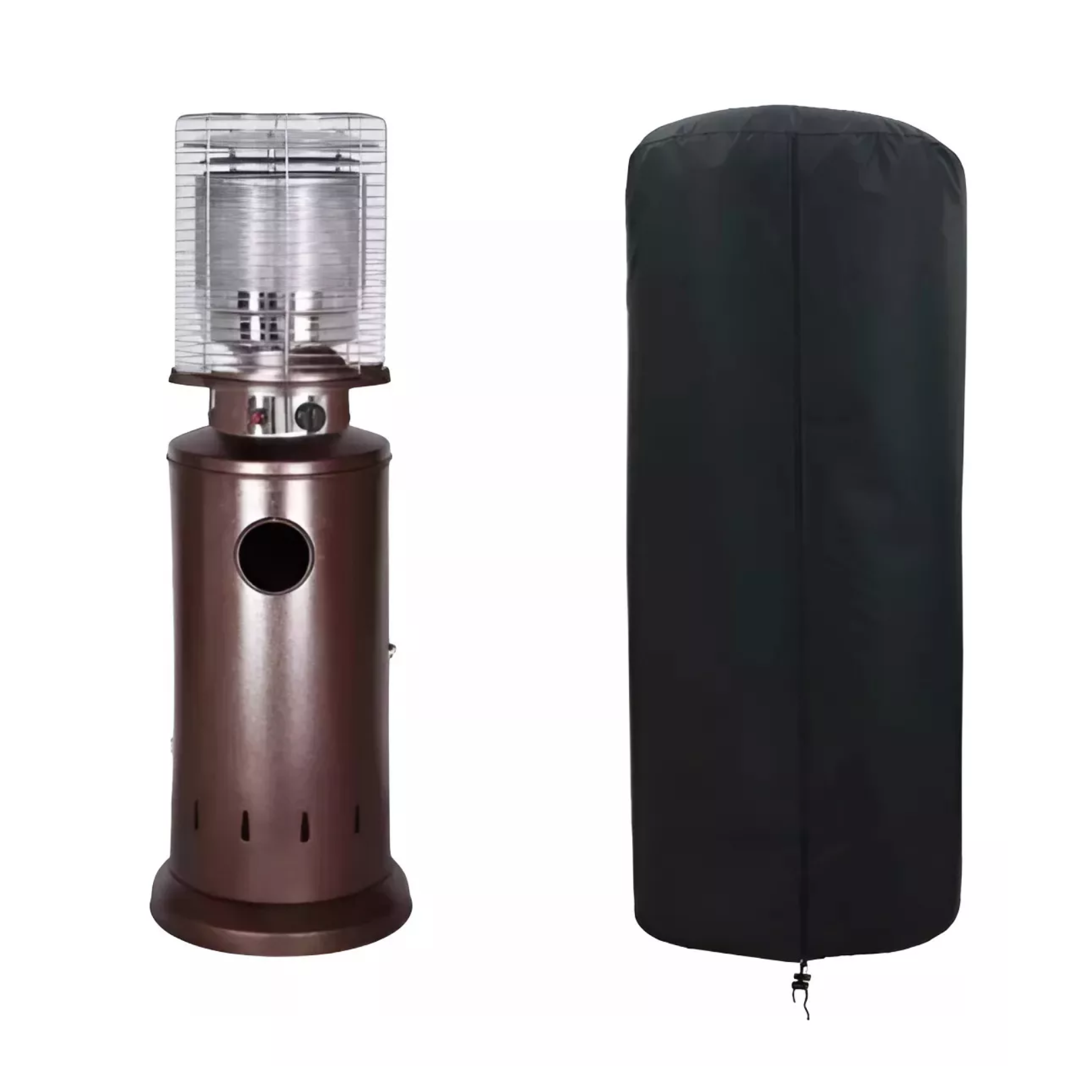Estufa A Gas De Patio Exterior-interior Bronce + Covertor-0