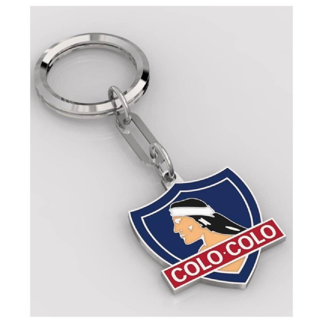 LLavero Escudo Colo Colo Metalico Doble Cara-1