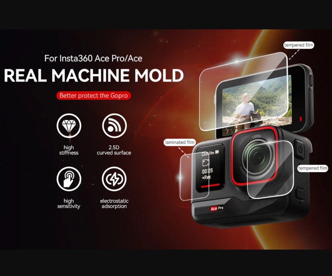 Lamina de Vidrio Templado para Insta360 Ace Pro - Telesin-5