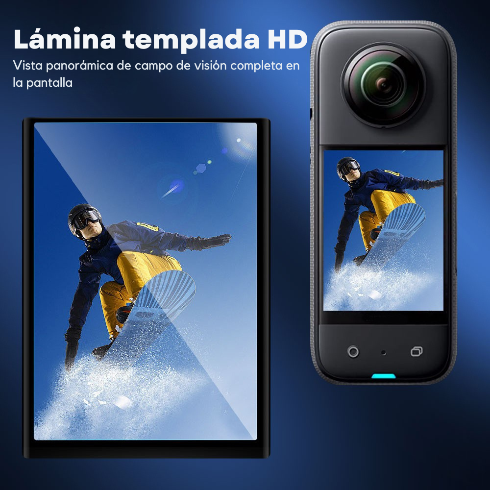Lámina de Vidrio Templado para Insta360 X3-2