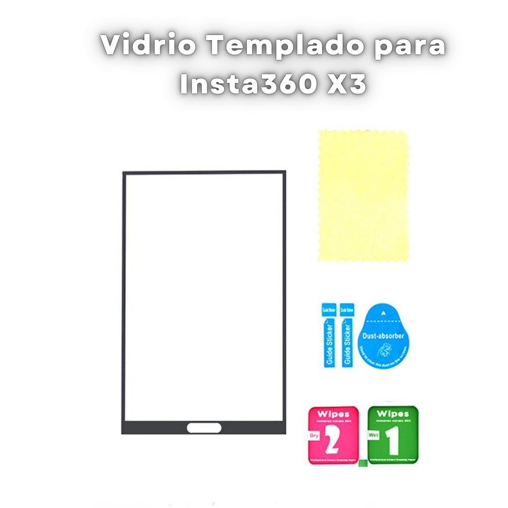 Lámina de Vidrio Templado para Insta360 X3-6