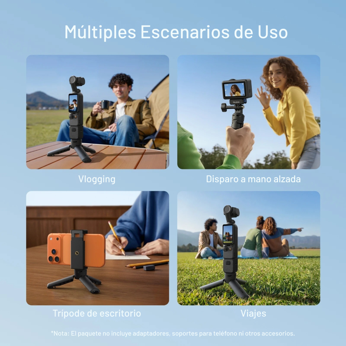 Mini Trípode Apertura Automática Portátil para Cámaras-2