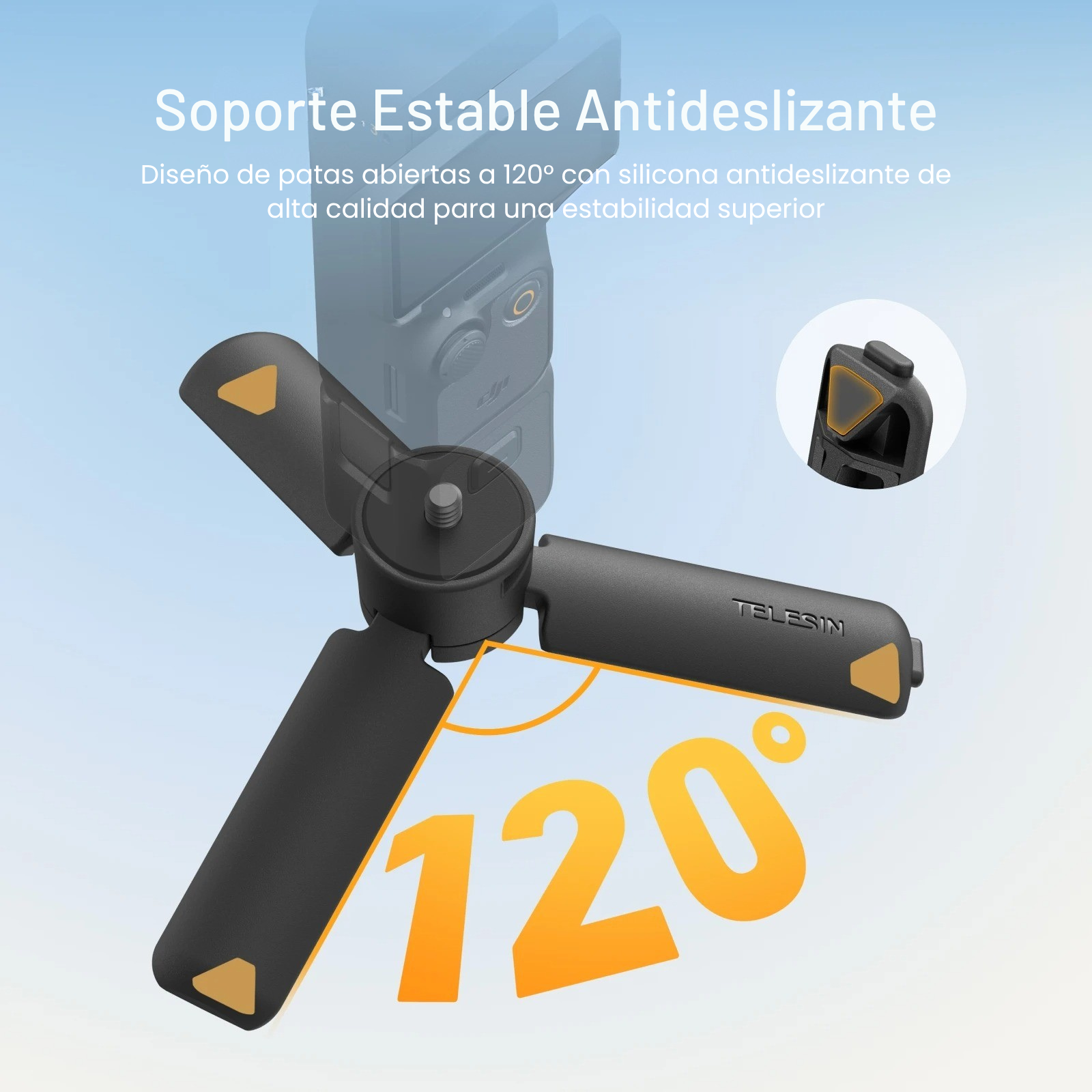 Mini Trípode Apertura Automática Portátil para Cámaras-4