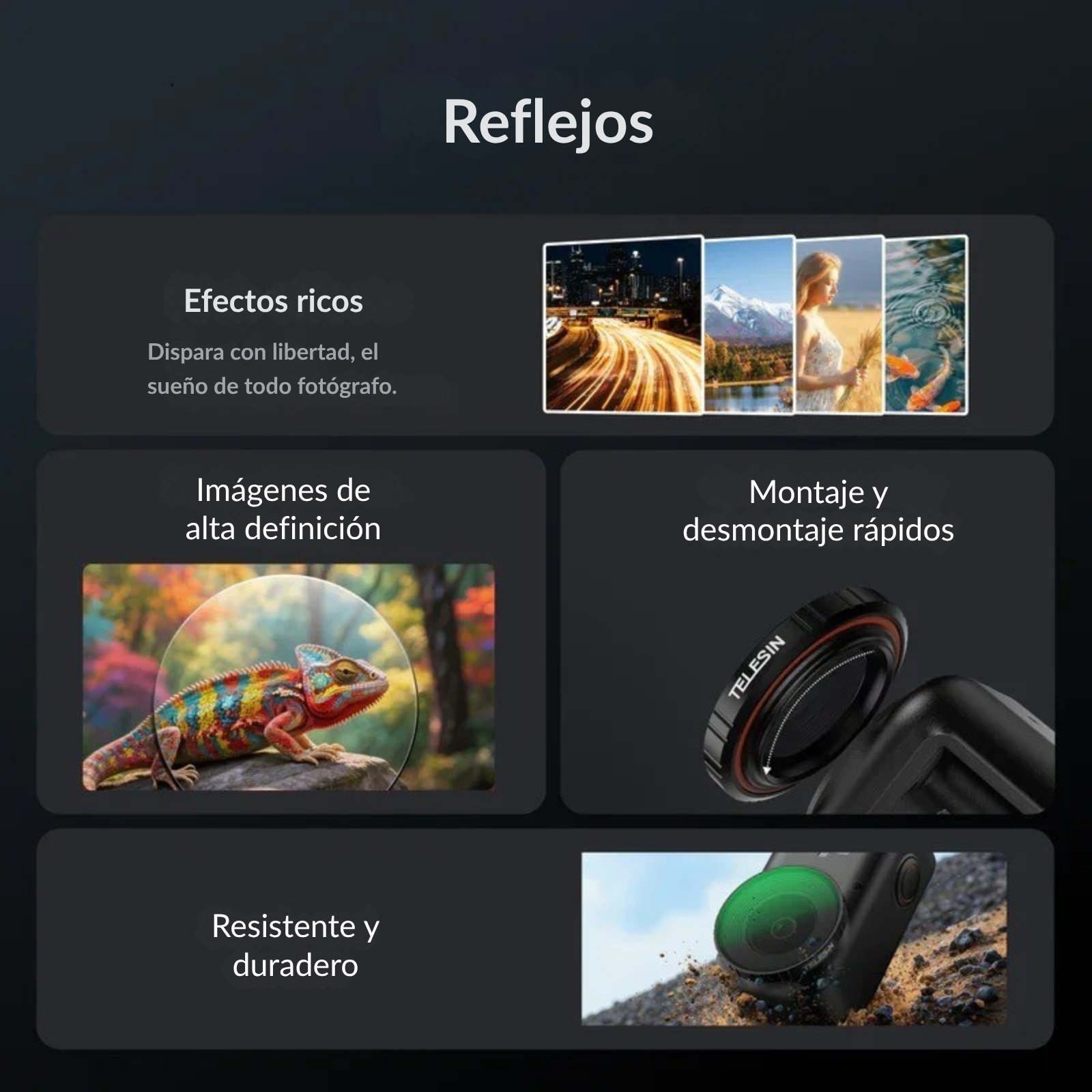 Kit de Filtros para DJI Osmo Nano CPL + ND8 ND16 ND32 -5