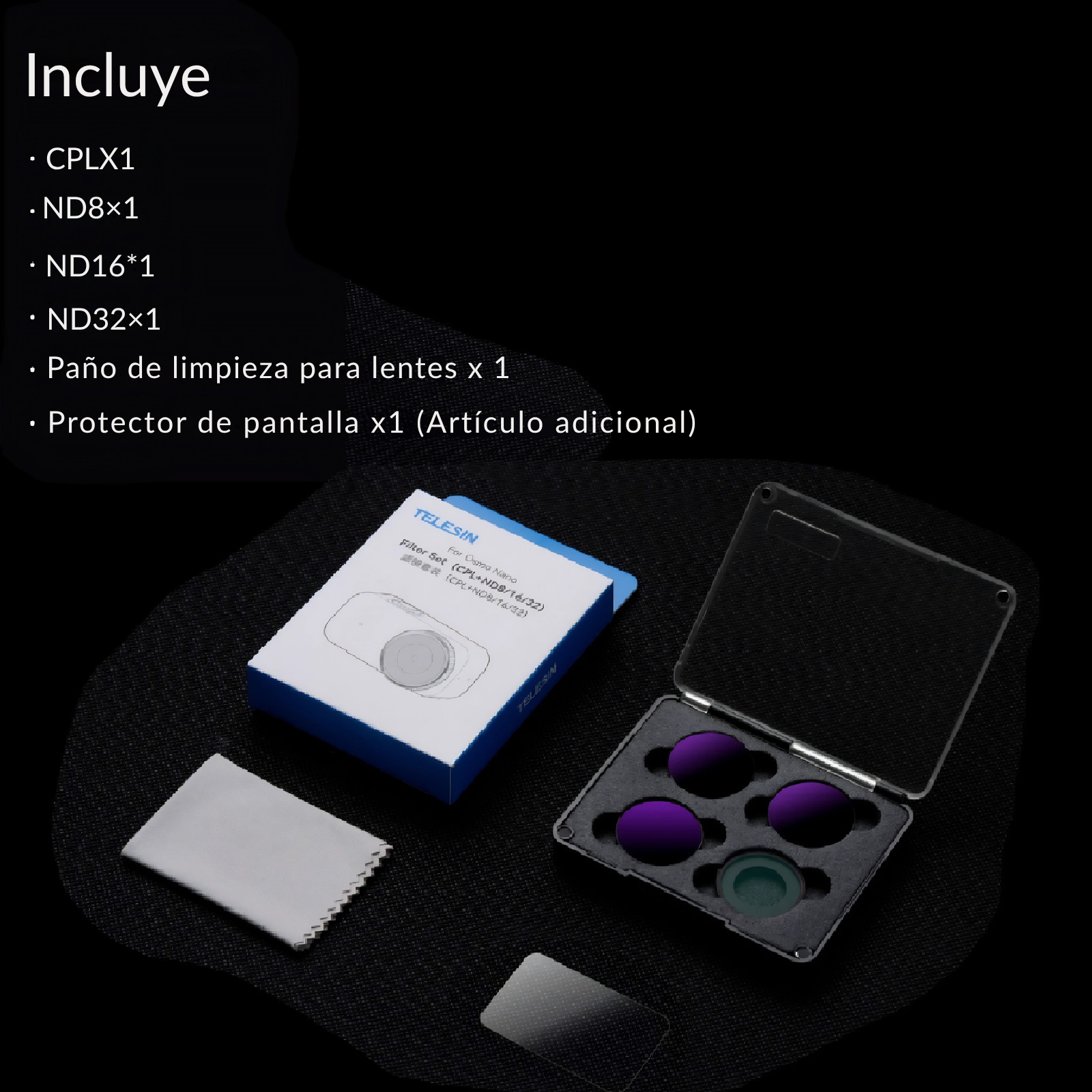 Kit de Filtros para DJI Osmo Nano CPL + ND8 ND16 ND32 -7