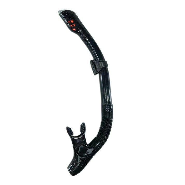 Tubo de Snorkel Negro para Buceo Flexible-1