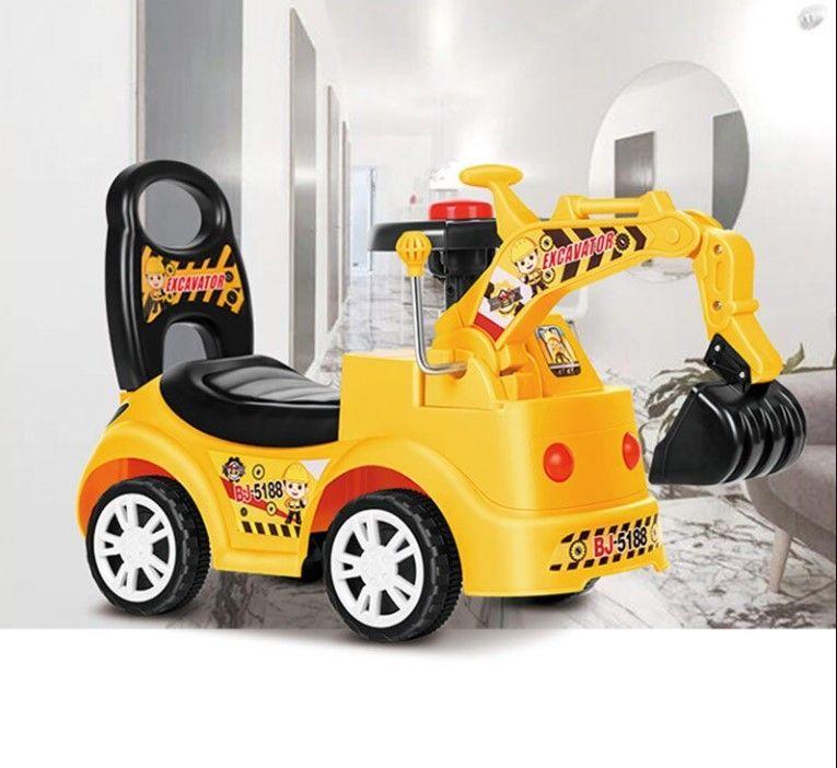 Correpasillos Retro Excavadora con Luz Y Sonido-1