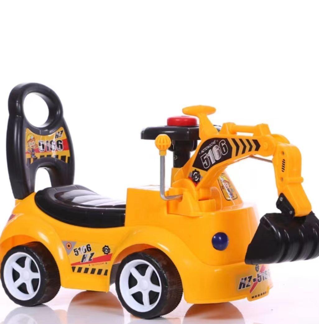 Correpasillos Retro Excavadora con Luz Y Sonido-2