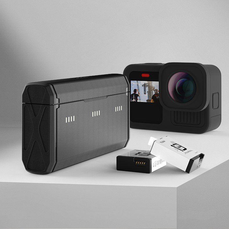 Cargador triple + 2 baterías Enduro para GoPro Hero 13 Black-7