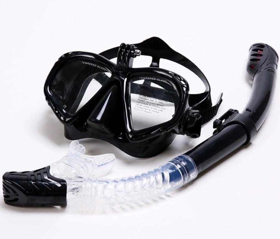 Snorkel + Tubo para cámaras deportivas Negro-2