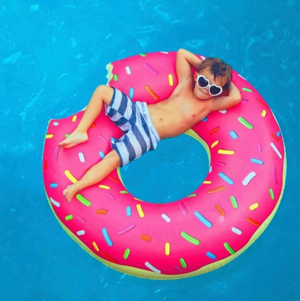 Flotador Dona Inflable para Piscina Verano Niño-2