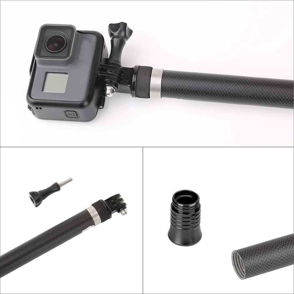 Bastón Selfie 2.7M de fibra de carbono para Gopro -3