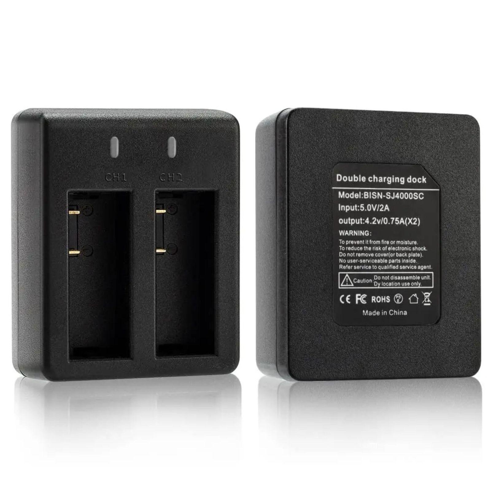 Cargador Doble para Bater a PG1050 para C mara Acci n-0