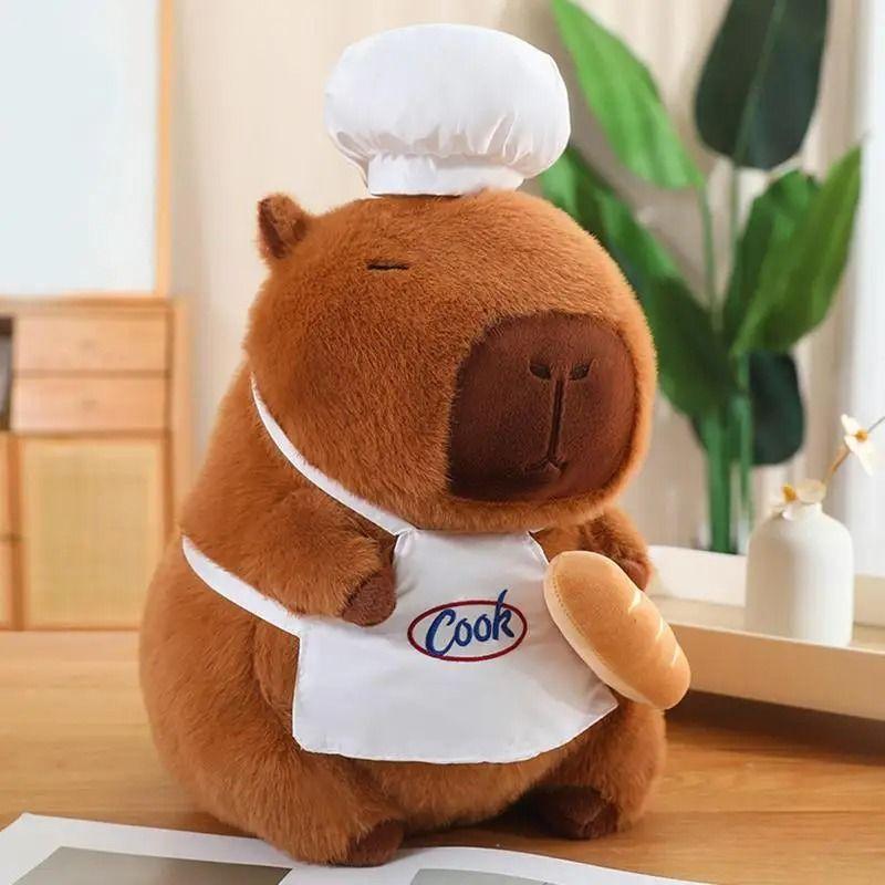 Capibara Chef de Peluche de 27 cm - Ternura y diversión -4