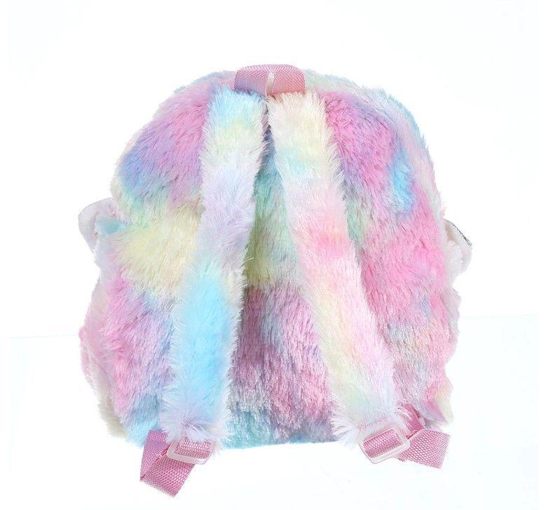 Mochila Unicornio 3D Peluda para Niñas-3