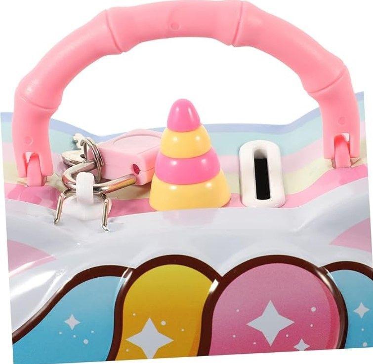 Alcancia Caja Fuerte Infantil de Unicornio Kawaii -2