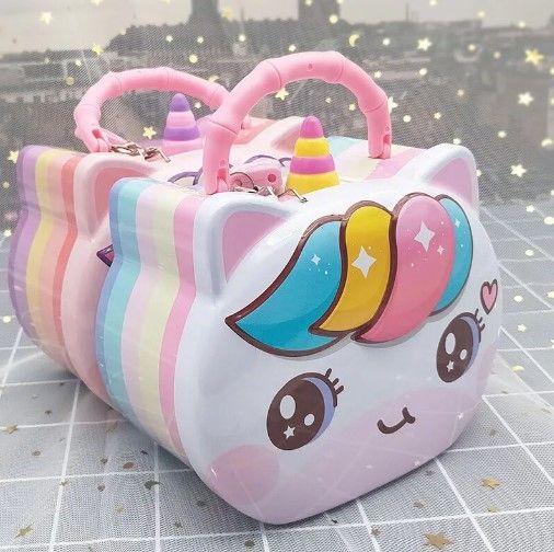 Alcancia Caja Fuerte Infantil de Unicornio Kawaii -3