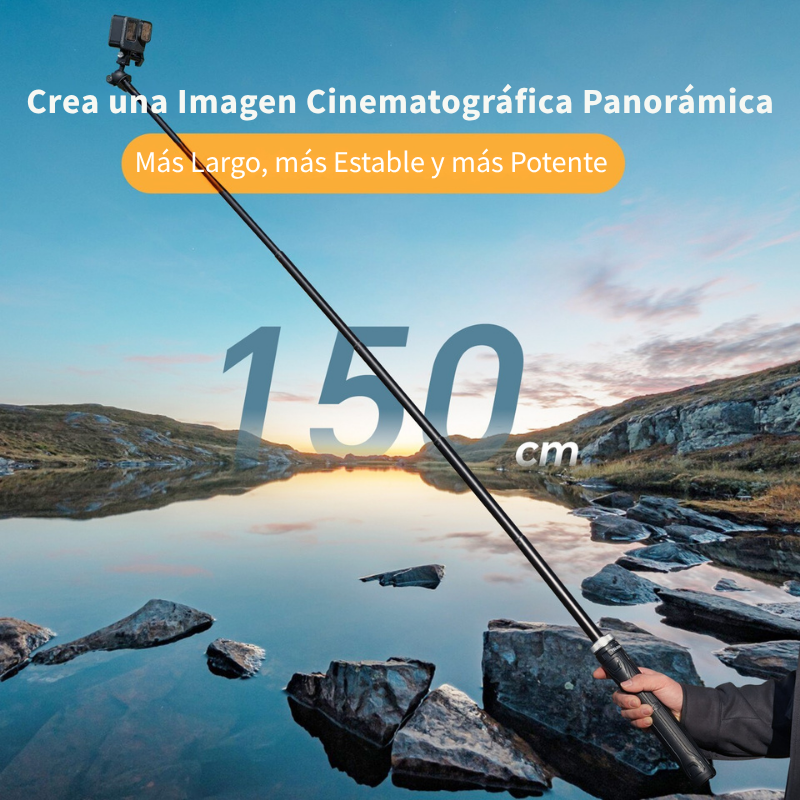 Bastón Trípode Selfie Profesional 1.5M 360° para Cámaras-3