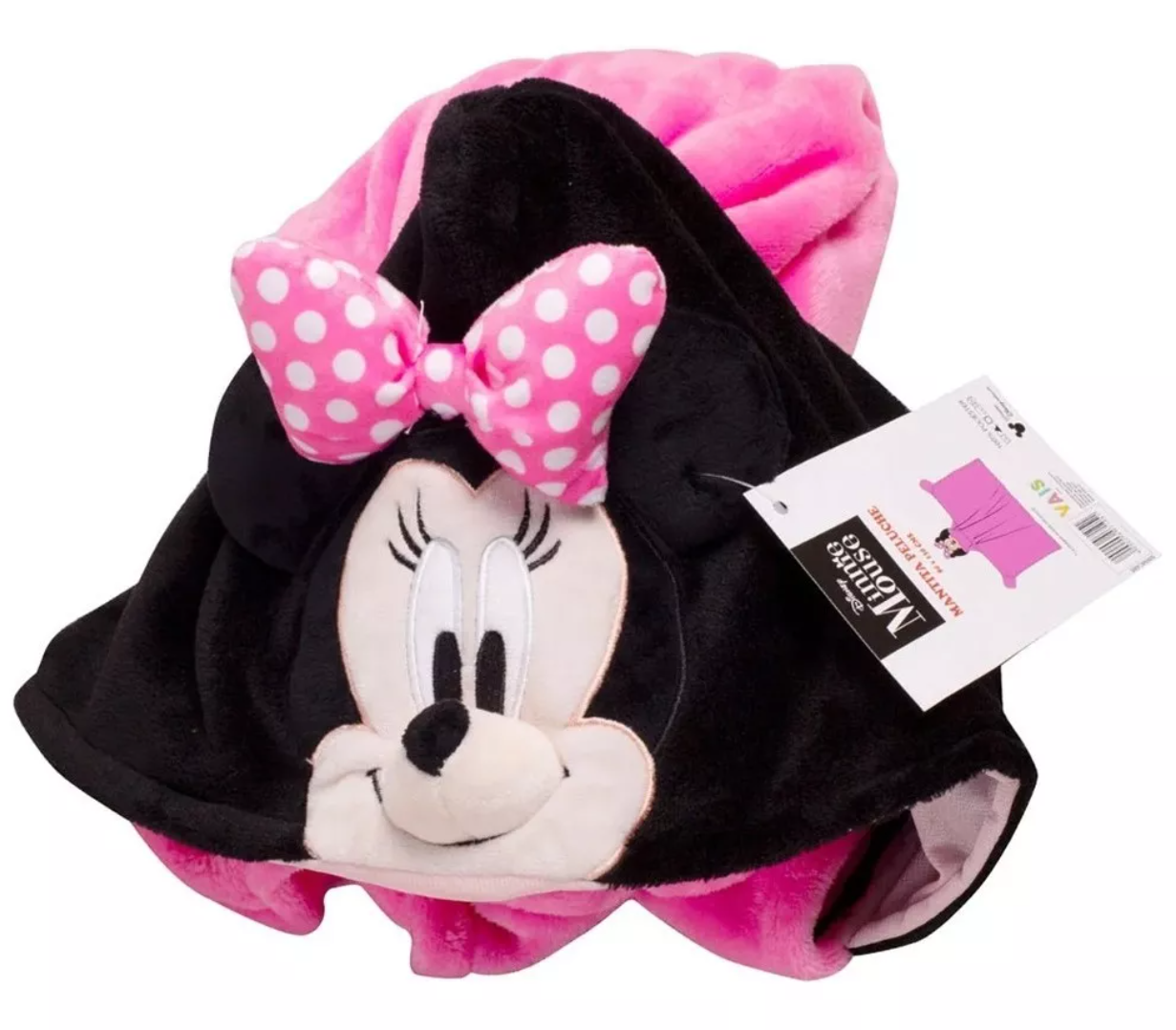 Manta Minnie Mouse Frazada de Polar con Capucha de 80x130 cm-2