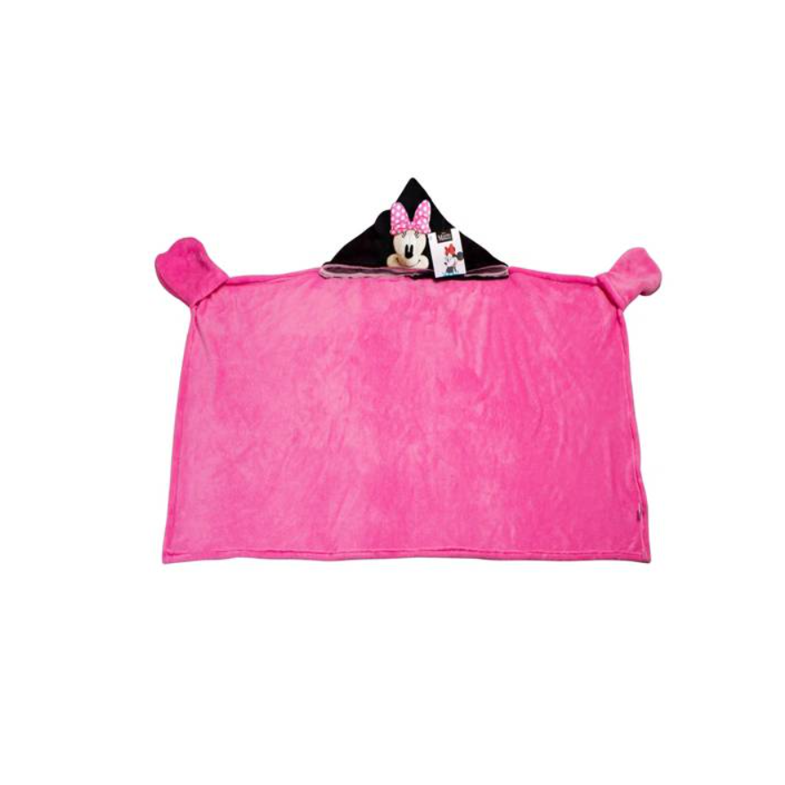 Manta Minnie Mouse Frazada de Polar con Capucha de 80x130 cm-1