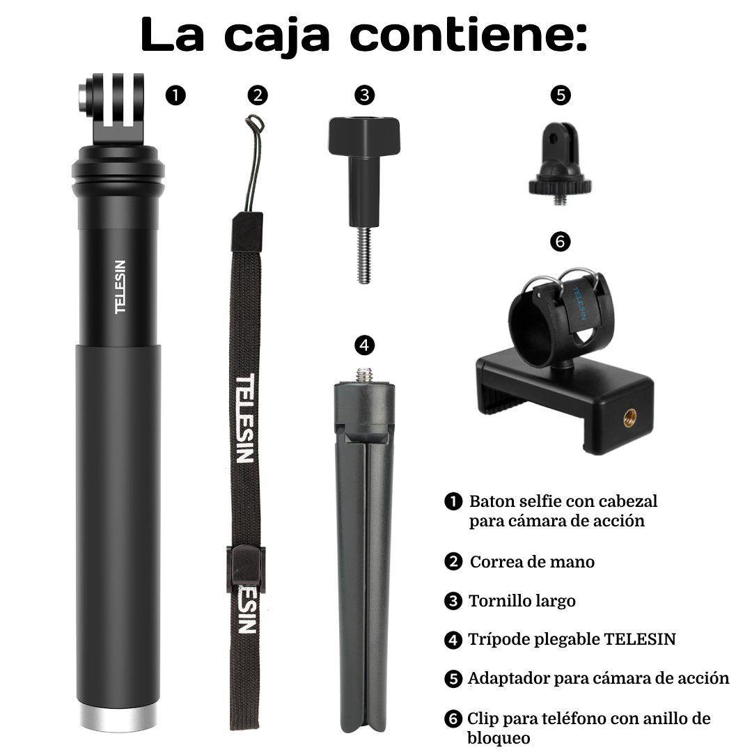 Bastón Selfie Trípode Para Smartphone Y Cámara GoPro U Otras-3