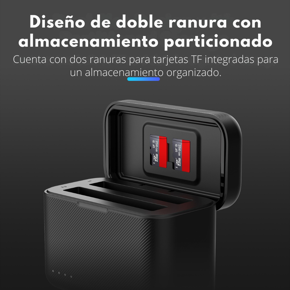 Cargador Doble Rápido para Insta360 X5 - Telesin-6