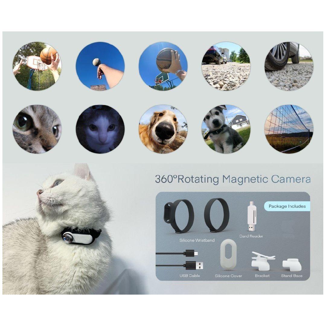Cámara Deportiva para Mascotas y Acción con Collar HD A100 -3