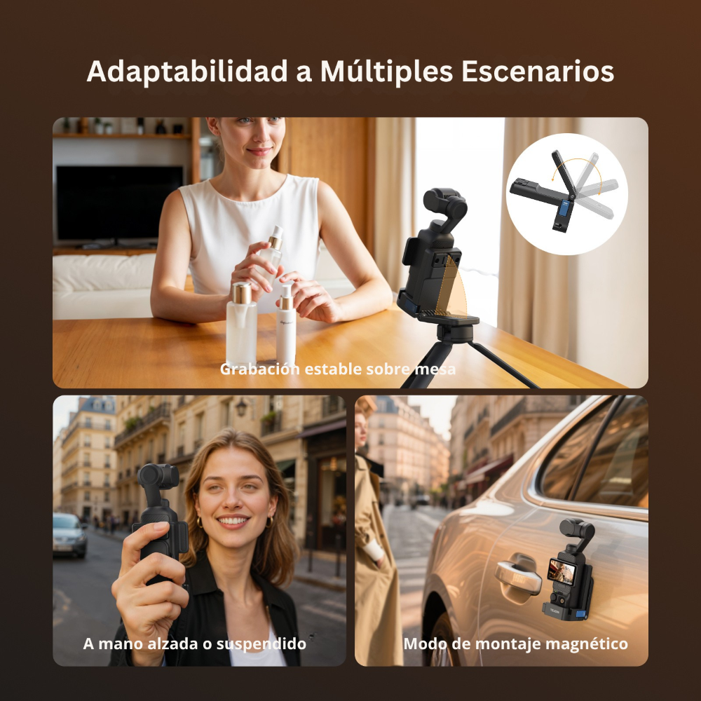 Soporte Magnético para Cámara DJI Osmo Pocket 3-4