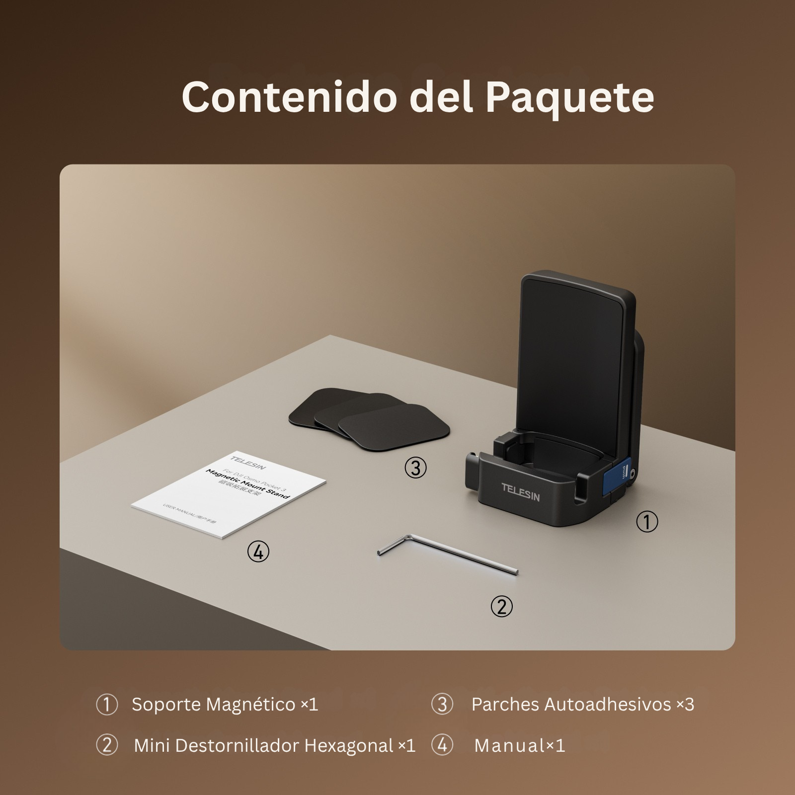 Soporte Magnético para Cámara DJI Osmo Pocket 3-7