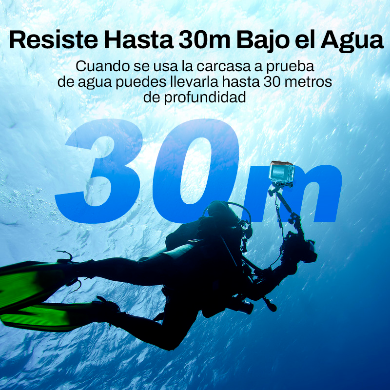 Cámara Deportiva Ausek 8K 50MP UltraHD con Accesorios Acción-4