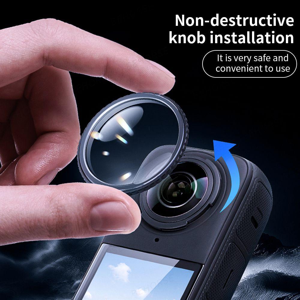 Protector Cubiertas de Lentes para Cámara Insta360 X5-4