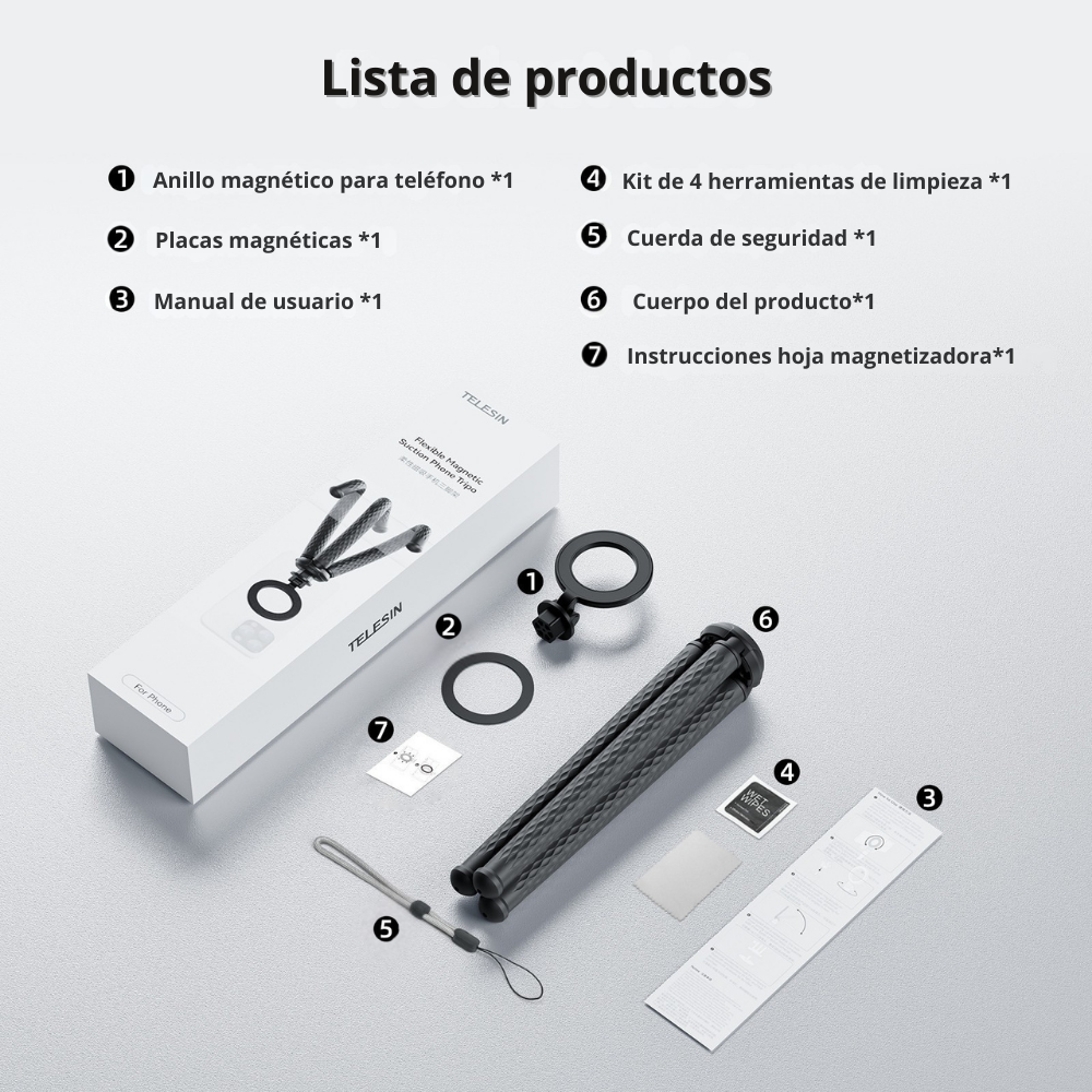 Trípode Flexible MagSafe para Celular y Cámaras Deportivas-6