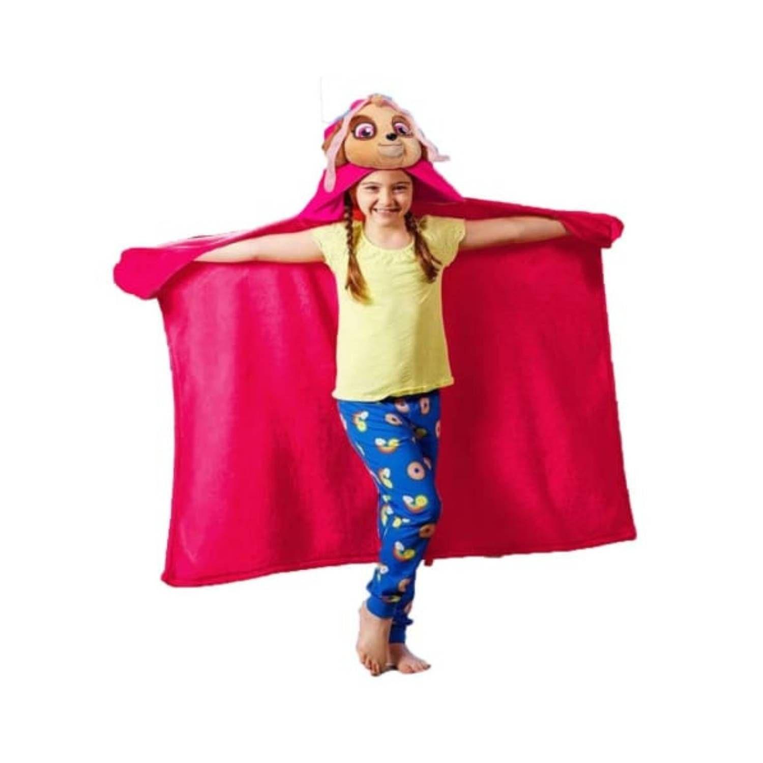 Manta Paw Patrol Skye Frazada Polar con Capucha - 80x130 cm-0