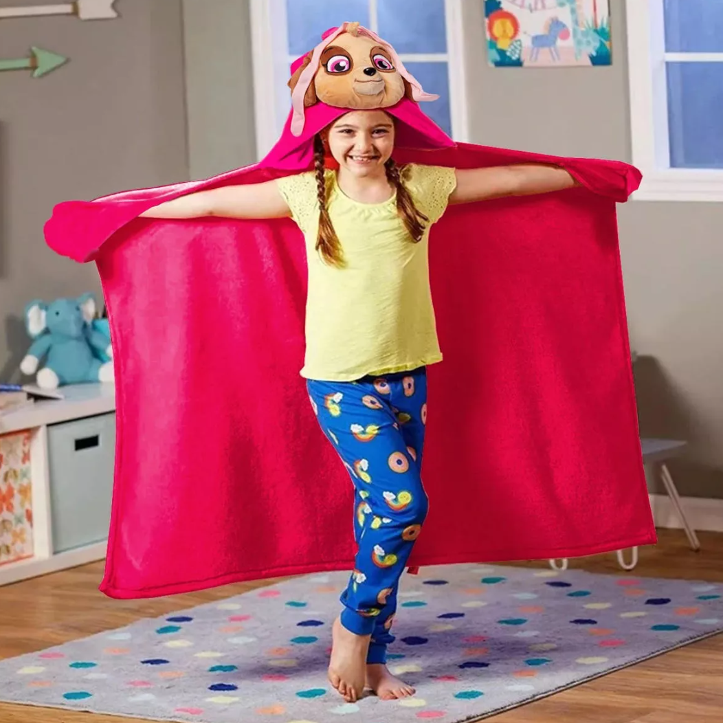 Manta Paw Patrol Skye Frazada Polar con Capucha - 80x130 cm-3