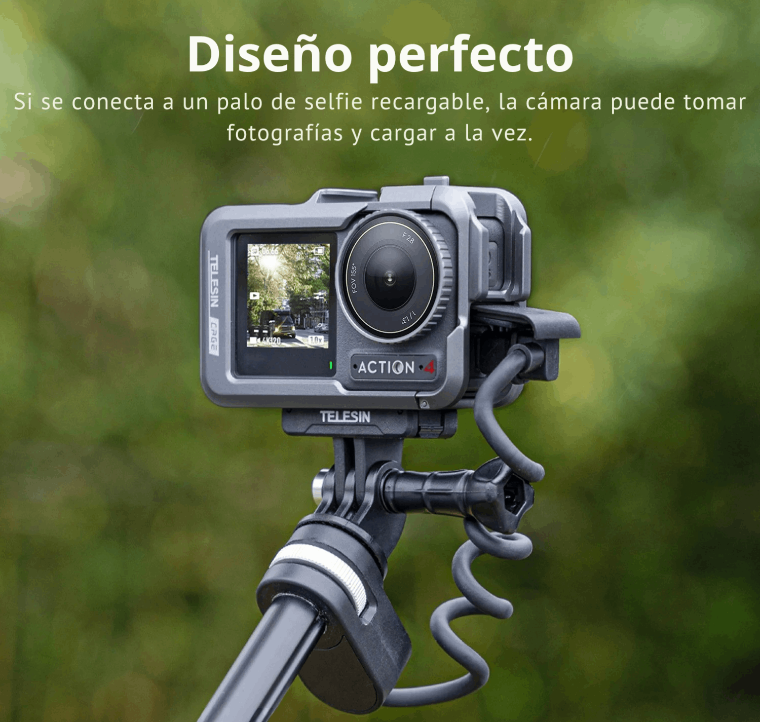 Marco Aluminio Protector para DJI Osmo Action 3 4 5 -Telesin-2