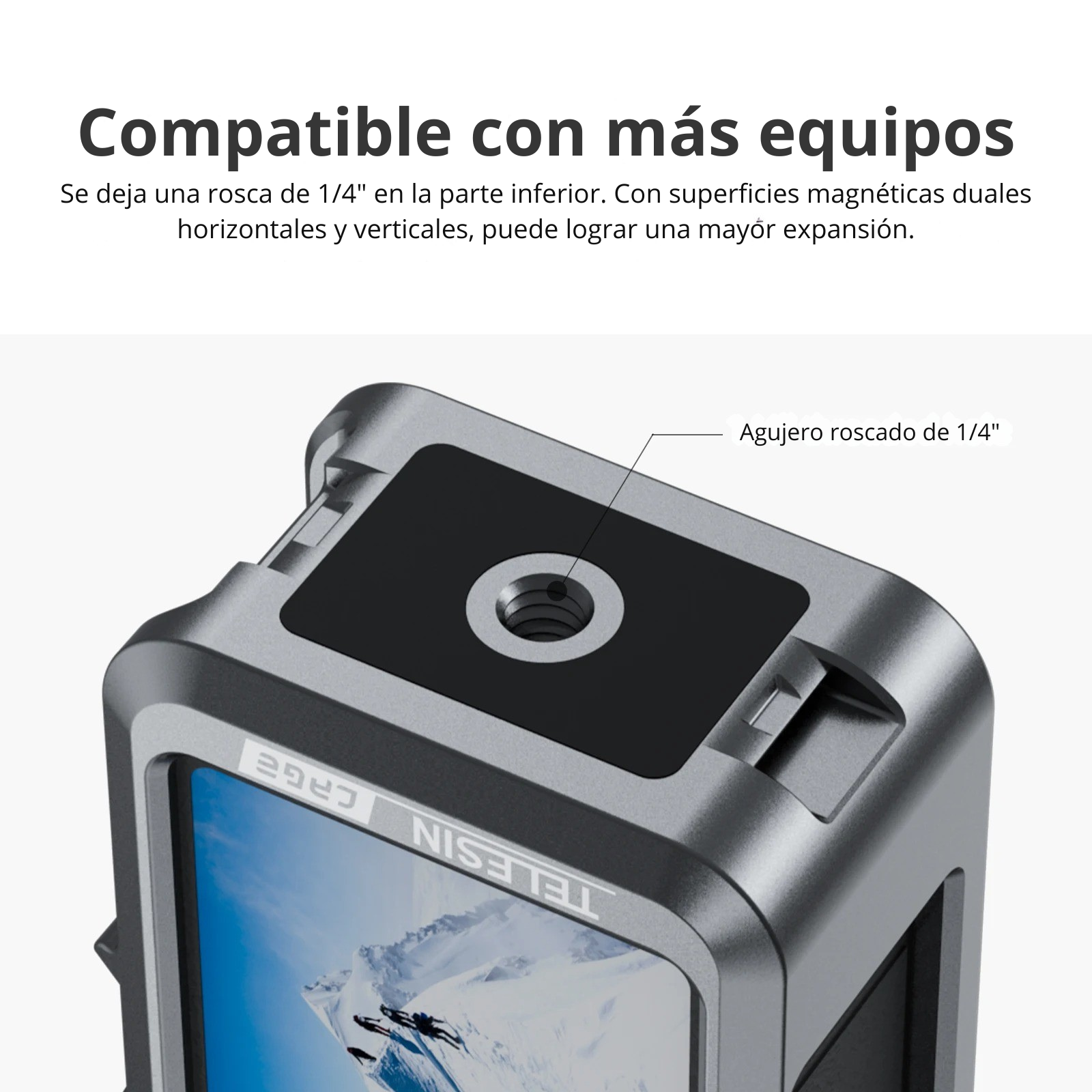 Marco Aluminio Protector para DJI Osmo Action 3 4 5 -Telesin-5