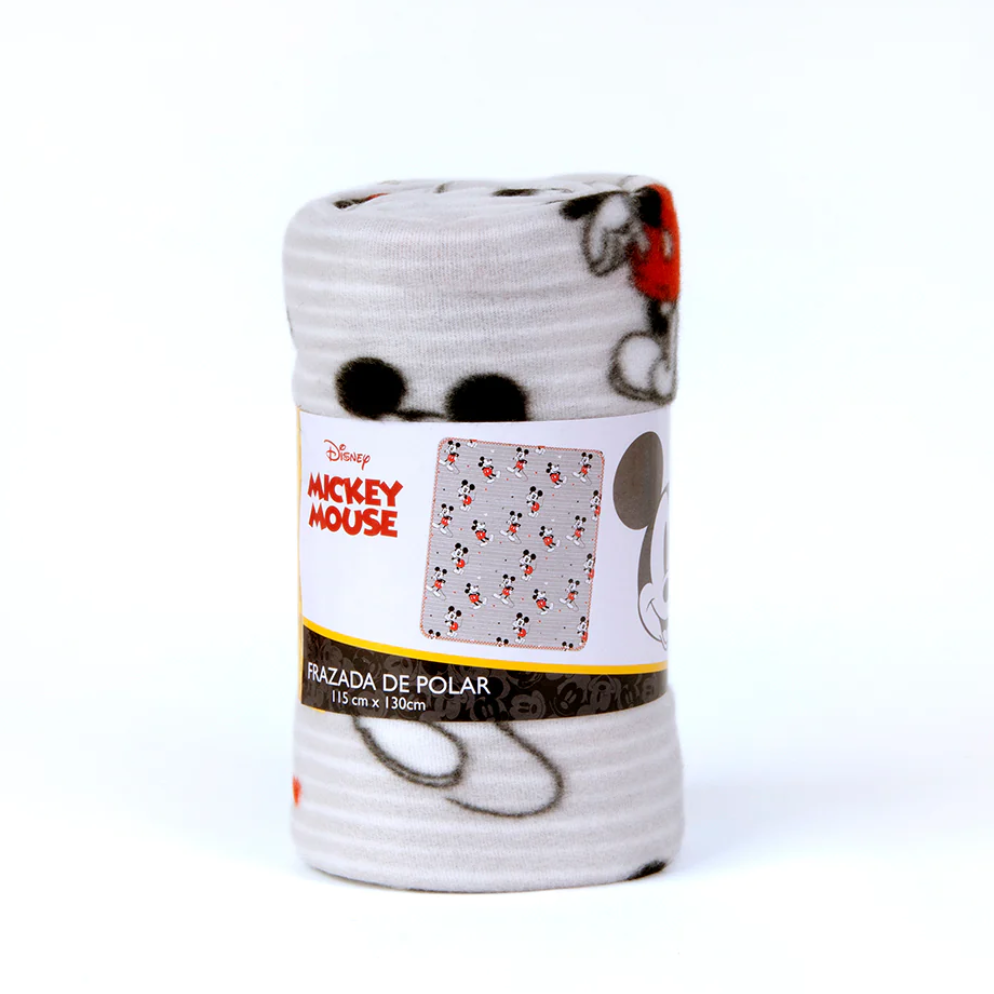 Manta Mickey Mouse - Frazada Polar de 115X130 cm-1