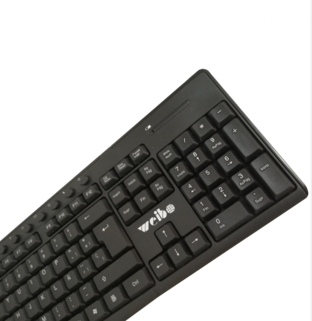 Set Teclado + Mouse Ejecutivo Inalambrico Weibo WB-8012-3