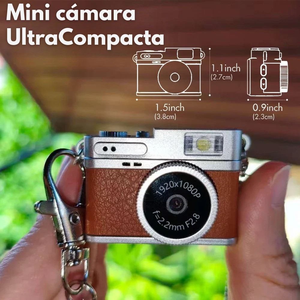 Mini Cámara Café Portátil 1080p Pantalla LCD + MicroSD 32GB-7
